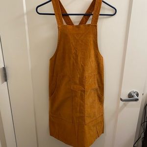 Madewell NWT corduroy overall dress